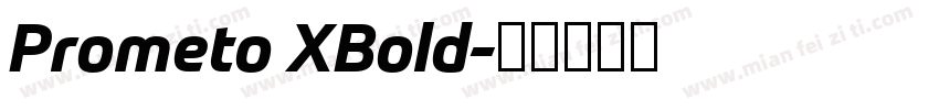 Prometo XBold字体转换